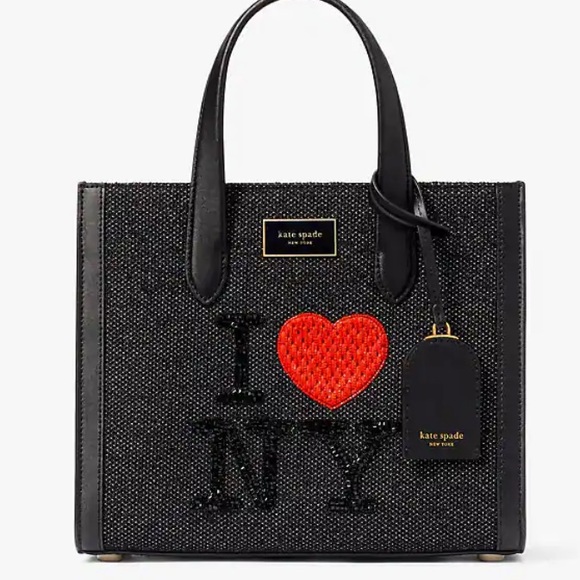 I Love NY X Kate Spade New York Embellished Manhattan Small Tote - Picture 2 of 9